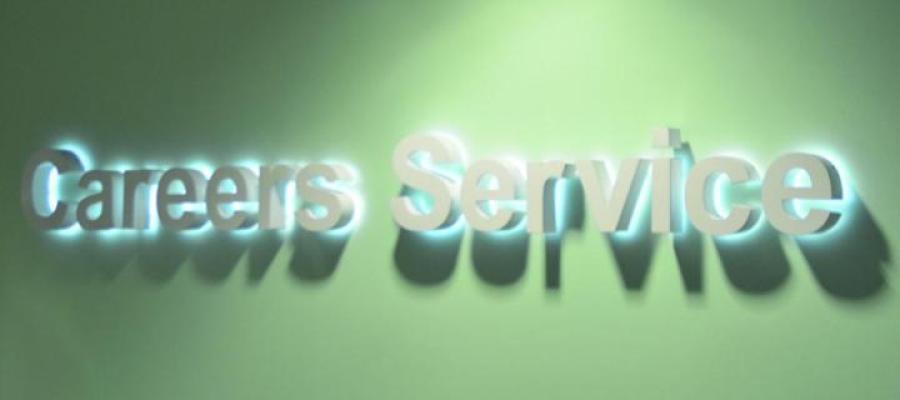 Careers service sign 